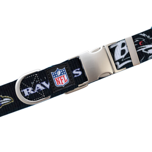 Littlearth Baltimore Ravens NFL Premium Pet Collar 2