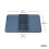 Umbra Umbra Udry Dish Rack and Microfiber Drying Mat - Space-Saving Design Folds Up for Easy Storage  Basic Rack  Slate Blue 3