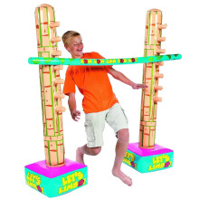 Fun Express Limbo-Spiel, 1,52 m hoch, How Low Can You Go, Vinyl, Limbo-Spielset fr drauen, 3-teilig, ideal fr Luau-Grillpartys, Poolpartys,