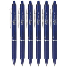 Pilot FriXion Ball Clicker Wysuwany dlugopis zelowy z wysuwana koncwka Cienki punkt 0,7 mm Niebieski atrament 6 szt.