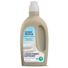 The Clean People Liquid Fabric Softener - Softens & Removes Static Cling - Vegan (50 Fl Oz Spring)