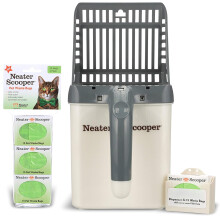 P?nere k?ledyr P?nere Scooper Standard kattegrus Scoop 60 genopfyldningsposer - rodfri kattegrus Scooper med pose Spildsikker Kitty Box Sigtespan