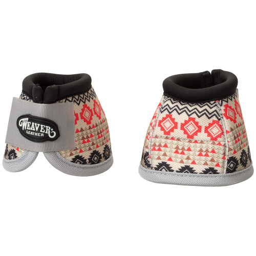 Weaver Lder Ballistic No-Turn Bell Boots Medium Crimson Aztec