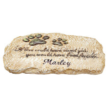 FOX VALLEY Traders Custom Forever Pet Memorial Garden Stone Personalized Innoor/Outdoor D? Cor Create con perdita di resina al 100% del regalo di sim