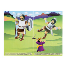 Zbavn expres David a Goli si vyrobili nlepku psac potreby nlepky make scnu (Lrg) VBS przdninov biblick koln potreby/vzdoba