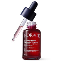 HORACE Bio-Retinol + Argireline Peptide Face Serum for Men - For Wrinkles Dark Spots and Elasticity - Vegan Skin Care for All Skin Types - Unscented