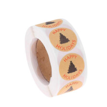 Handmade Stickers Sticky Label Christmas Tree Stickers Seal Labels Christmas Baking Stickers