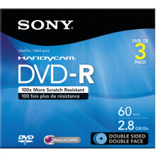 Sony 3DMR60DSR1HC 3-pack 8cm DVD-R Dubbelzweed met Hangtab