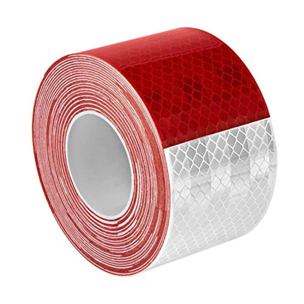 3M 983-326 2"""" X 30Ft 963-326 Prismatic Conspicuity Markings 2"""" Wide 30' Length Red/White