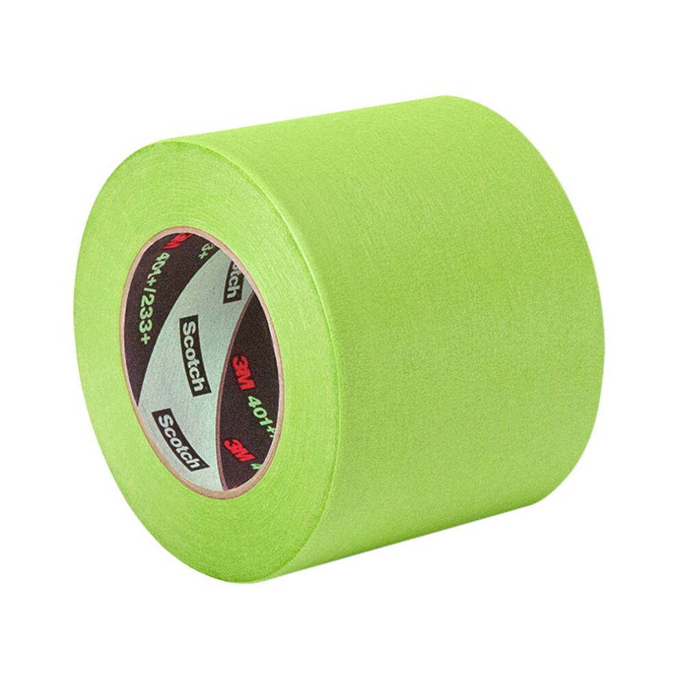 3M 401+ 0.5"""" x 60yd High Performance Masking Tape - 0.5"""" x 60 Yards Roll  Crepe Paper  Green