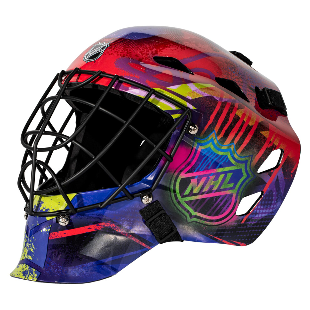 Franklin Sports NHL Youth Street Hockey Goalie Masks - GFM1500 Outdoor + Street Hockey Goalie Mask for Kids - Perfect for Outdoor + Indoor Games - Adj