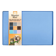 Neater Pet Brands Neater Mat Pet Mats for Food and Water Cat & Dog Bowl Mat Waterproof Silicone Feeding Tray Dog Food Mats for Floors Placema