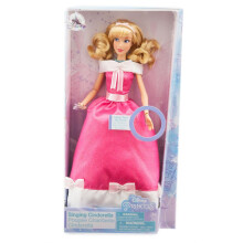 Disney Store Official Singing Doll Collection - Cinderella - Fashion Doll with Pink Party Dress Featuring Glittery Details - Disney Princess Toys for
