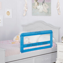 Dream On Me Lilibet Mesh -turvasängyn sängyn kaide, sininen kahdelle Full-vuodelle ja queen-size-vuoteen sängyn kaide taaperolle