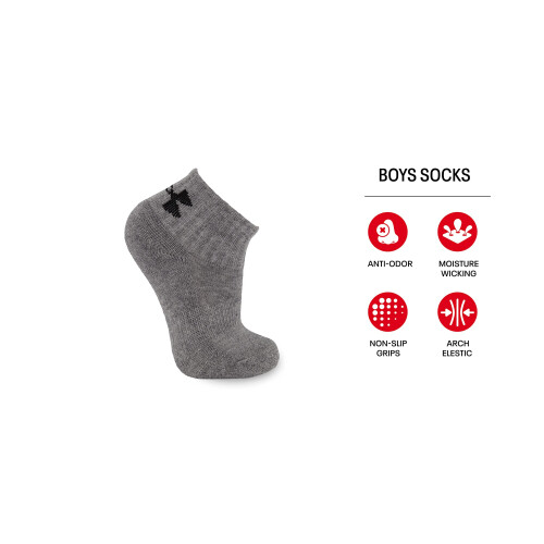 Under Armour Under Armour Baby Boys Multi Pack Quarter Sock Grey Camo 0-6 mois 1