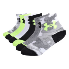Under Armour Baby Boys Multi Pack Quarter Sukka Harmaa Camo 0-6 kuukautta