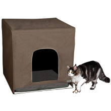 Pet Gear Pro Pawty voor katten met lade Maak een einde aan verspreid kattenbakvulling Opvouwbare, gemakkelijk te reinigen kattenbak niet inbegrep