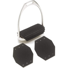 Millenium Super Comfort Wrap-around Stirrup Iron Pads Black 4.5