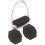 Millenium Super Comfort Wrap-around Stirrup Iron Pads Black 4.5 1