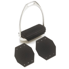 Millenium Super Comfort Wrap-around Stirrup Iron Pads Black 4.75