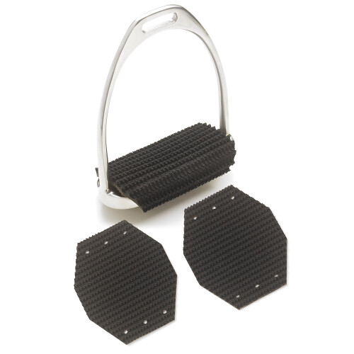 Millenium Super Comfort Wrap-around Stirrup Iron Pads Black 4.75