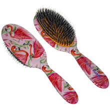 Rock & Ruddle Natural Mixed Boar Bristle Hair Brush for Women and Kids (Large 21cm) - Perfect for Wet or Dry Hair Detangling Smoothing Blowdrying -