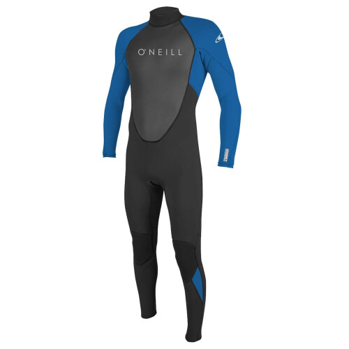 O'Neill Reactor-2 3/2mm Back Zip Full Wetsuit, Black/Ocean, 12