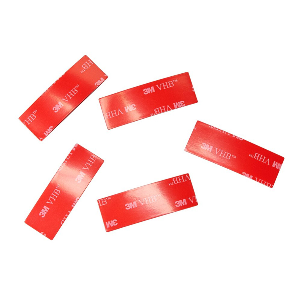 3M VHB Mounting Tape 4905  2"""" x 2""""  5 Pieces  Clear  Double-Sided  Permanent  High Strength  Long-Term Durability