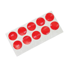 3M VHB 4905 Clear Acrylic Tape - [Pack of 5 Pcs] 2 in. Double Sided Adhesive Circles for Permanent Bonding Applications. Industrial Tapes and Adh