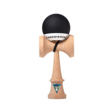KROM - Kendama Toy Pop Black - Alta qualit del legno - Extra Strong - Per principianti e Pro - Pacchetto regalo: stringa extra + adesivi