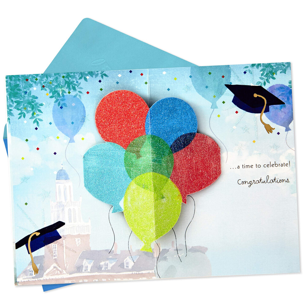 Hallmark Paper Wonder Dankeskarte Mit Pop-Up & Folienakzent – Blau-gold