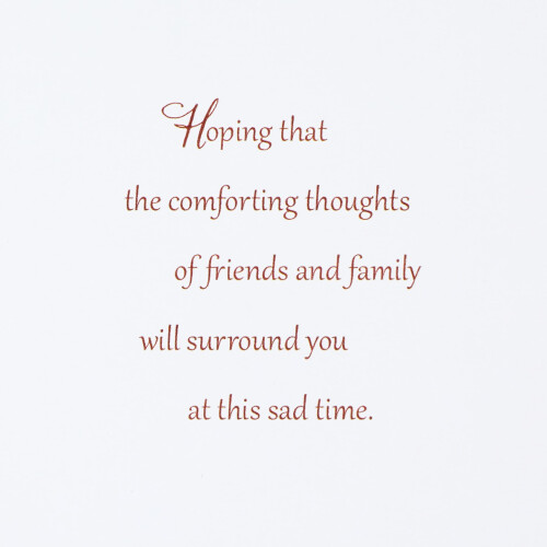 Hallmark Sympathy Card (Thoughts Are With You) 2