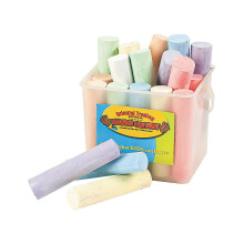 Fun Express Jumbo Sidewalk Chalk - 20 pezzi per secchio - Ottimo per le attivit per bambini - Pimbole del cesto di Pasqua