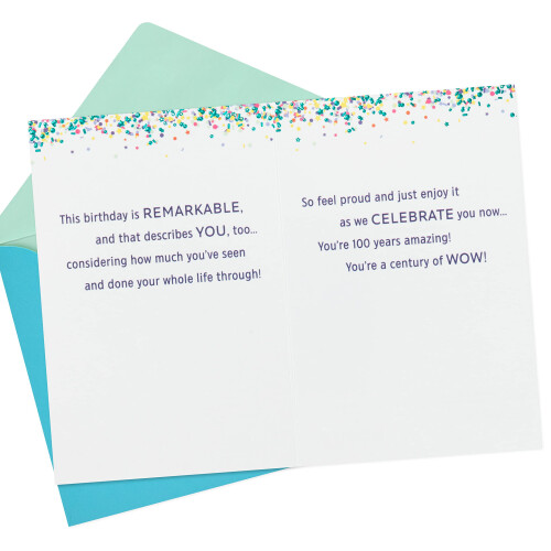 Hallmark 100th Birthday Card (100 jaar geweldig) 1