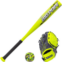 Ortiz34 T-Ball-Set f   r Jugendliche, 63,5 cm Signature-T-Ball-Schl   ger aus Aluminium mit -11 Drop Foam Core, T-Ball, 22,9 cm leichter Jugendhandsc