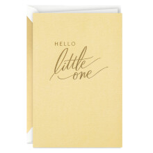 Hallmark Signature Baby Shower -kortti uusille vanhemmille (Hei pikkuinen) Tervetuloa uusi vauva Onnittelut Sukupuoli Paljasta