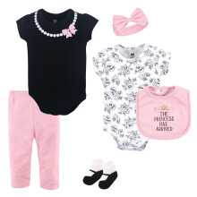 Hudson Baby tyttvauvat Cotton Layette Set Princess 0-3 kk US