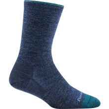 Darn Tough Vermont Women's Solid Basic Crew Lightweight Sock (Style 6012) - Blue/Denim Medium