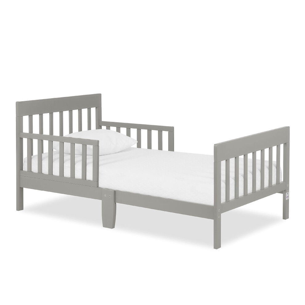 Dream On Me Finn Toddler Bed in Cool Grey  Greenguard Gold and JPMA Certified  Non-Toxic Finish  Made of Sustainable New Zealand Pinewood  Wooden Nurs-image-OPC-PHFJWGX-NEW