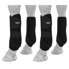 Tough 1 Extreme Vented Sport Boots Set, Black, Medium