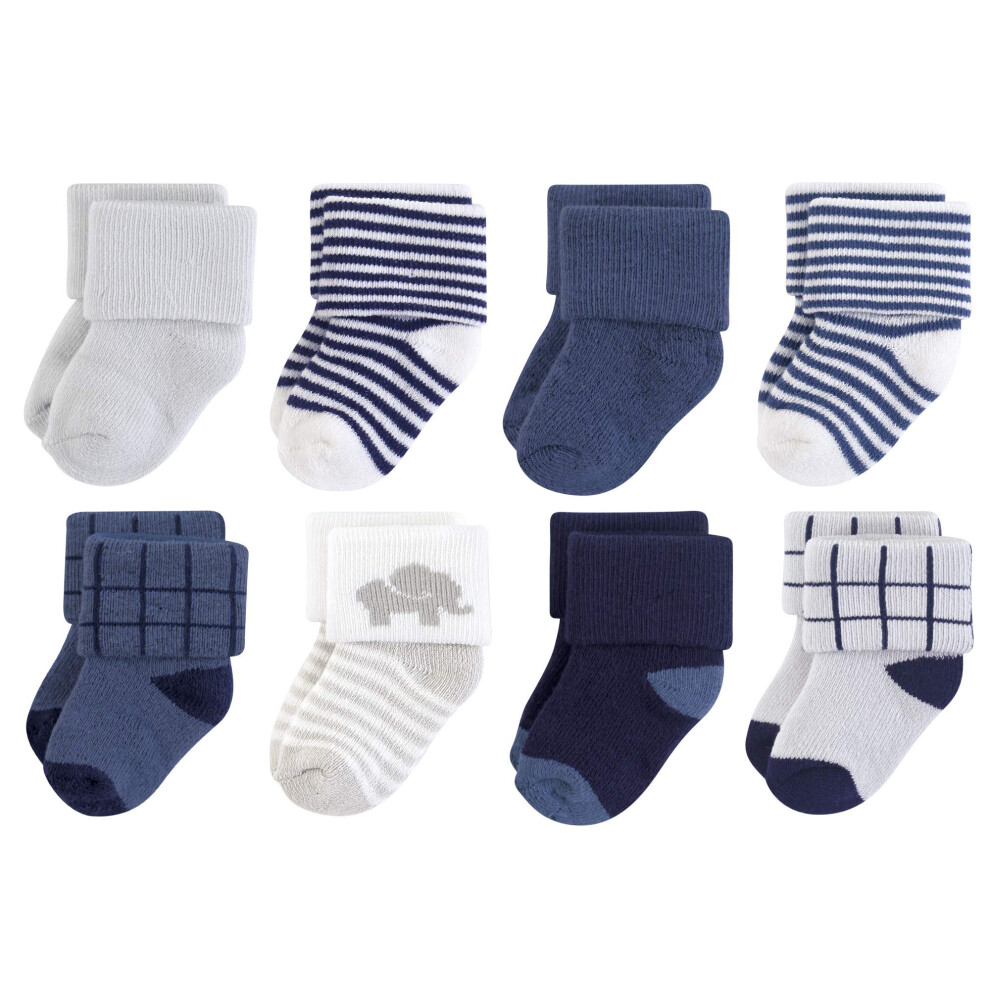 Toccata Da Nature Baby Organic Cotton Socks Blue Elephant 6-12 Mesi-image