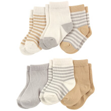 Toccata da Nature Baby Boys 68675_Neutralstripes_12-24m Calzini casuali Stripe neutre 12-24 mesi US