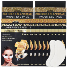 AZURE 24K Gold & Black Pearl luxusn zpevnujc poltrky pod oci - hydratacn a obnovujc nplasti na ocn masku - redukuje jemn linky, vrsky, tm
