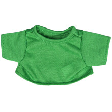Gr?n T-shirt passer til de fleste 8""""-10"""" Webkinz Shining Star og 8""""-10"""" Lav dine egne t?jdyr og Build-A-Bear