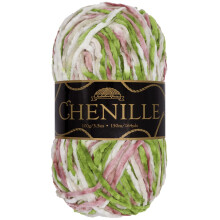 JubileeYarn Chenillegarn     Kammgarn-Polyester     100 g/Strang     Garten Eden     bunter Samt     H   kel- und Strickgarn     1 Strang
