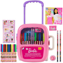 Barbie Color and Roll Activity Set with Carrying Case  Stickers  & Art Supplies
