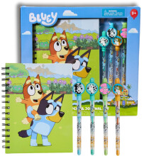 Inovativn design Bluey Journal Set s pery pro deti, chlapce a dvky