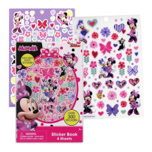 Innovative Designs LLC Zestaw naklejek z Myszka Minnie, 4 sztuki - kazde opakowanie zawiera 4 arkusze z ponad 300 naklejkami Personalizuj i dekoruj z
