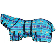 Challenger 72 """" Maglie di cavallo Summer Scher Sherheet Flyheet Flow Airflow Neck Teal Aztec 73113