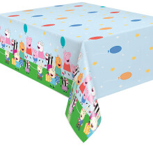 Jedinecn vcebarevn obdlnkov plastov kryt na stul Peppa Pig (54"""" x 84"""") - odoln a zriv design ideln pro vecrky a akce